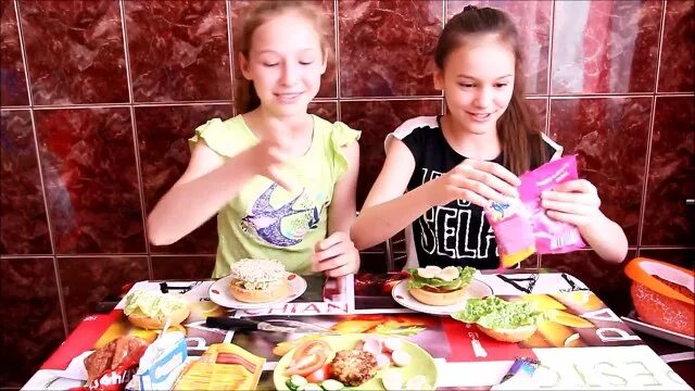 Бургер пицца ЧЕЛЛЕНДЖ Challenge Kids Diana show. Бургер челлендж