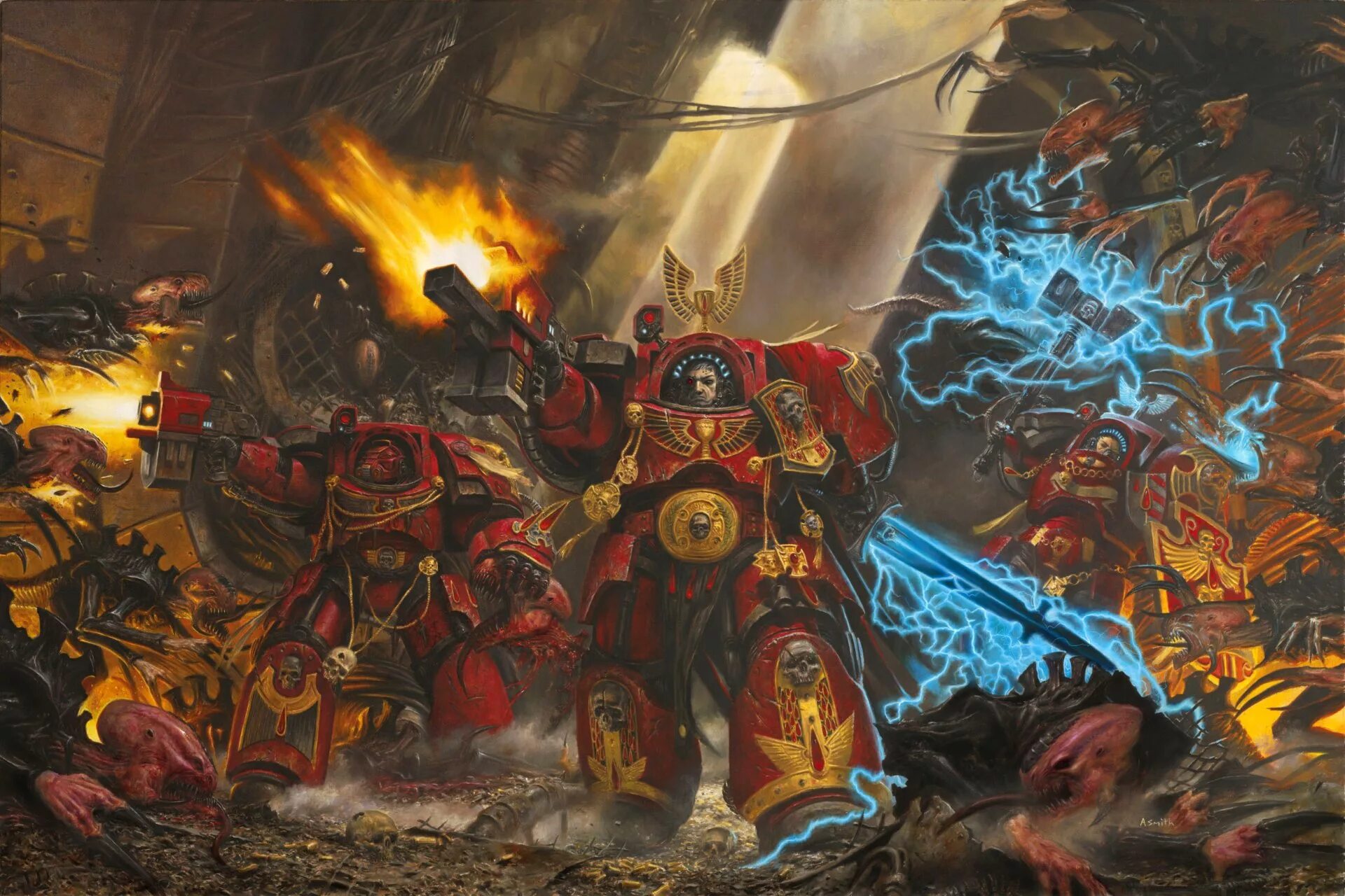 Вархаммер 40000. Вархаммер 40 000. Warhammer 40k Космодесант. Вархаммер 40k. Космодесант против