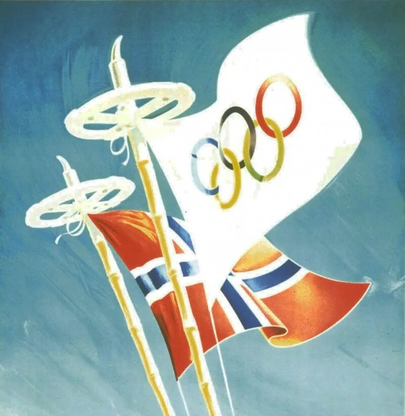 Vi зимние олимпийские игры. 1952 олимпиада факел. Эмблема олимпийских игр 1952 года. Лыжные гонки в осло 1952. 1952 г.