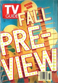 Past Print: TV Guide Fall Preview covers.