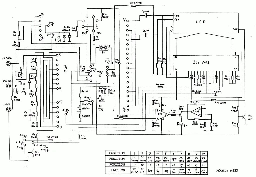 Схема мультиметра dt 832. Мультиметр dt 832 схема электрическая. Схема dt 832 digital multimeter. Схема мультиметра dt 832. Схема мультиметра м-831.