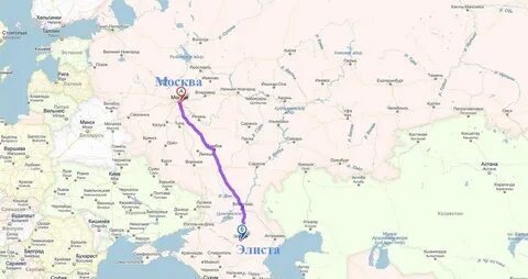 Карта элисты маршрут