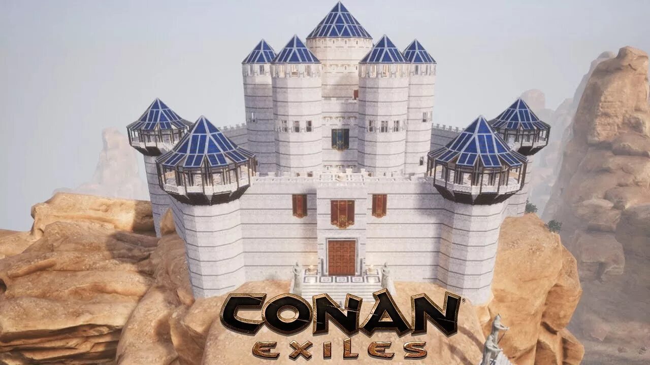 Conan Exiles красивый дом. Замки в игре Конан. Замки в Конан эксилес. Красивые замки Конан.