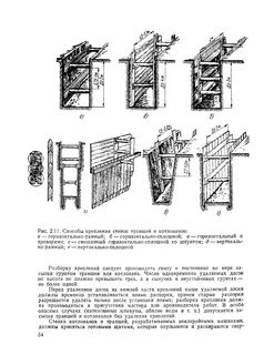 Крепление вертикальных стенок