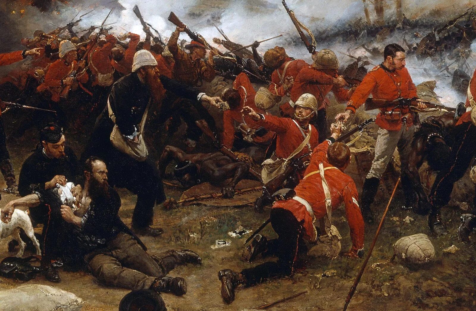 Rorkes drift. Битва при Изандлване 1879. Сражение у Роркс-дрифт.