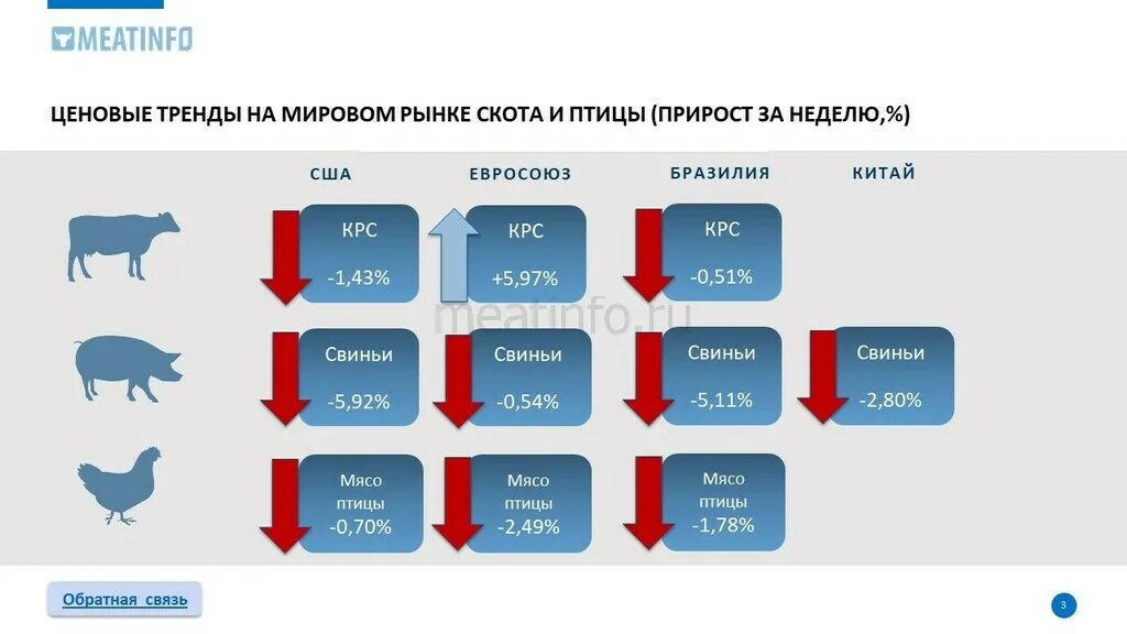 Обзор рынка. Аналитика мясной. Доступность мяса в РФ. Производство мяса в России 2023.