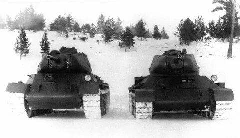 Первые танки т34