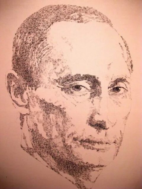 Висит портрет