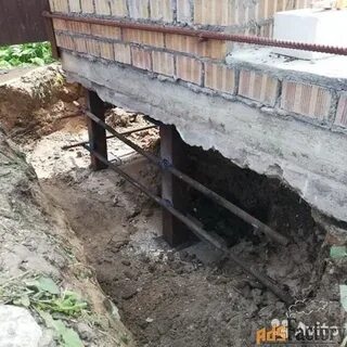 Просел угол фундамента