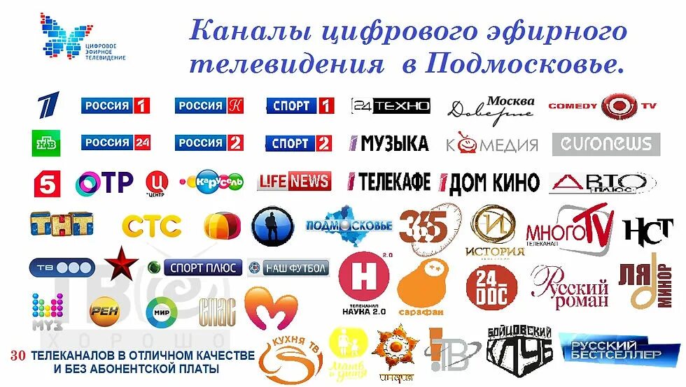 Какие каналы будут бесплатные. Эмблемы телевизионных каналов. Цифровое Телевидение каналы. Каналы цифрового ТВ. Логотипы российских телеканалов.