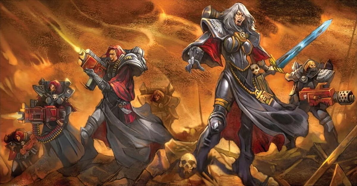 0 sister. Вархаммер 40000 сёстры битвы. Сестры битвы Warhammer 40.000. Ордена Адептус Сороритас. Ордена сестер битвы вархаммер.