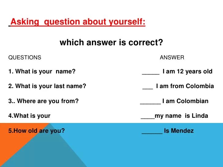 Answer the questions what do the children. About myself вопросы. Questions about yourself for Kids. Вопросы с what about. Questions about myself на английском.