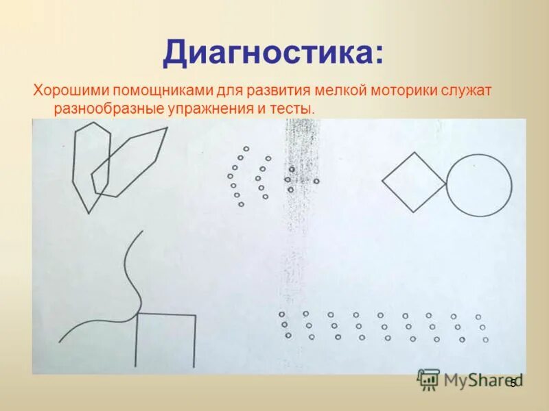 Диагностика развитие мелкой моторики