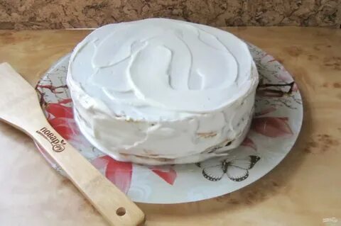 Торт с молоком и сметаной