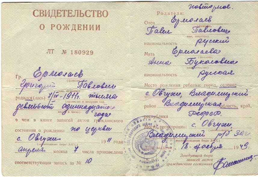 Свидетельство о рождении СССР 1946 года. Свидетельство ор ждении. Свидетельство о рождении образец. Свидетельство о рождении ребенка образец. Свидетельство о рождении родители в разводе