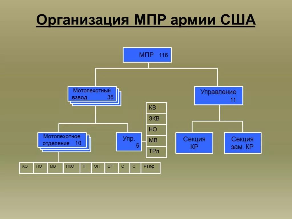 Организация и вооружение мотопехотного батальона армии США. Организационно штатная структура мотопехотного отделения США. Организация мотопехотного взвода США. Организация и вооружение мотопехотного отделения армии ФРГ. Взвод техники