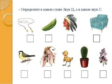 Дифференциация с ц задания для дошкольников
