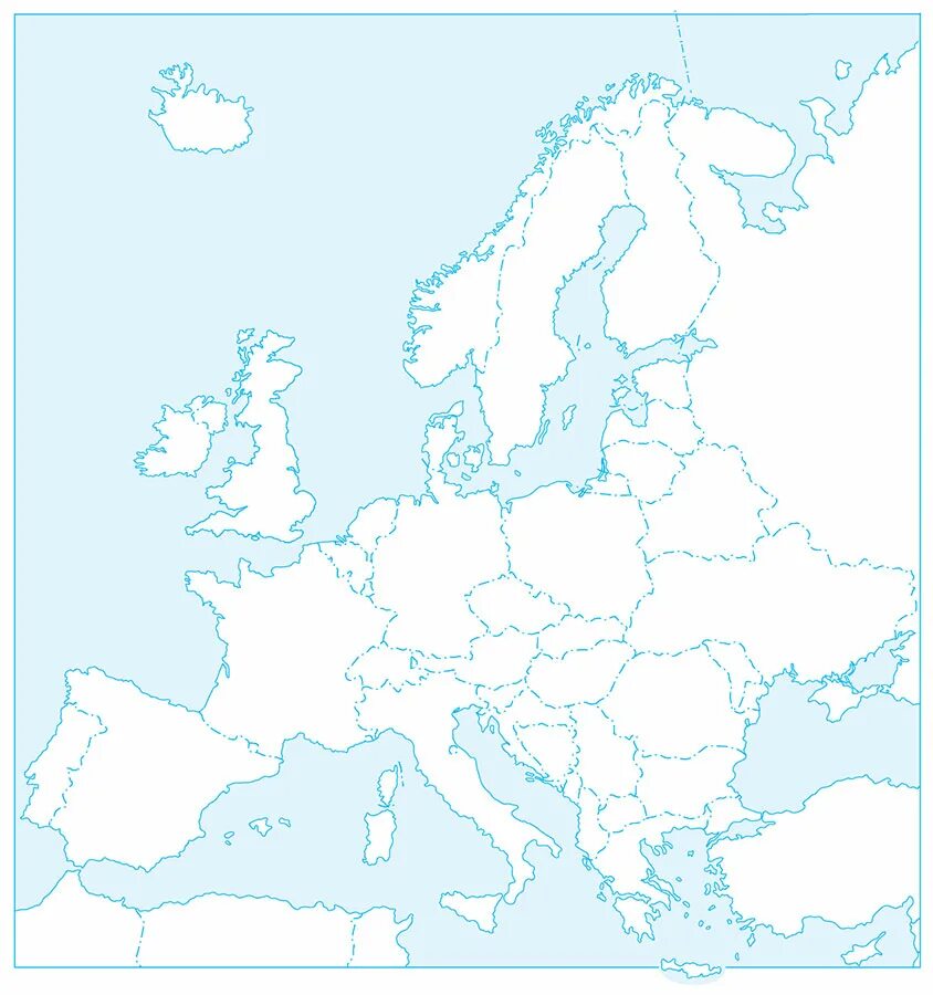 Контурная карта 7 класс страны зарубежной европы. Контурная карта зарубежная Европа 11 класс. Карта зарубежной Европы пустая. Карта Европы контур. Политическая контурная карта зарубежной Европы.