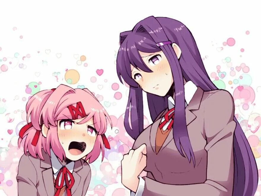 Юри и Нацуки. DDLC Юри и Нацуки. Нацуки ДДЛК. Доки доки Юри и Нацуки. Юри переговоры