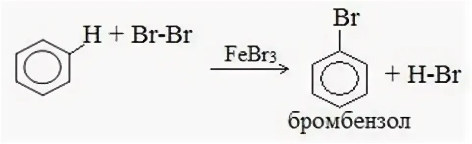 Бромбензол бром. Бромирование бензола реакция. Бромирование бензола с катализатором реакция. Катализатор бромирования бензола. Бромирование бензола в присутствии катализатора febr3.