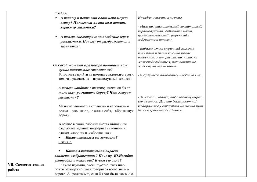 Текст нагибина заброшенная дорога