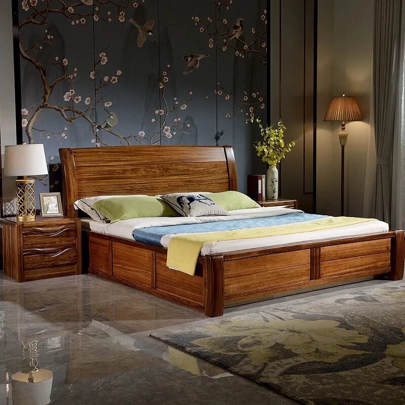 Кровать Сафрина массив. Кровать двуспальная деревянная. Дизайнерская деревянная кровать. Кровать из массива дерева купить в москве