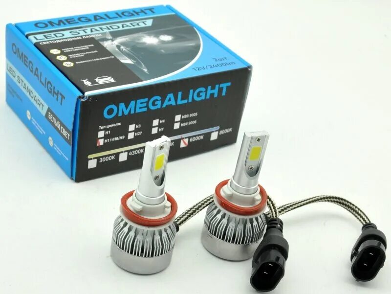 H11 led купить. Лампа светодиодная 12v h4 25w 6000k Omega Light 2 шт. Картон olledh4st-1. Лампа led Omegalight Standart h4 2400lm. Лампа led Omegalight Standart h8/h9/h11 2400lm, 1шт. (Olledh11st-1). Led Omegalight h11 светодиодная.