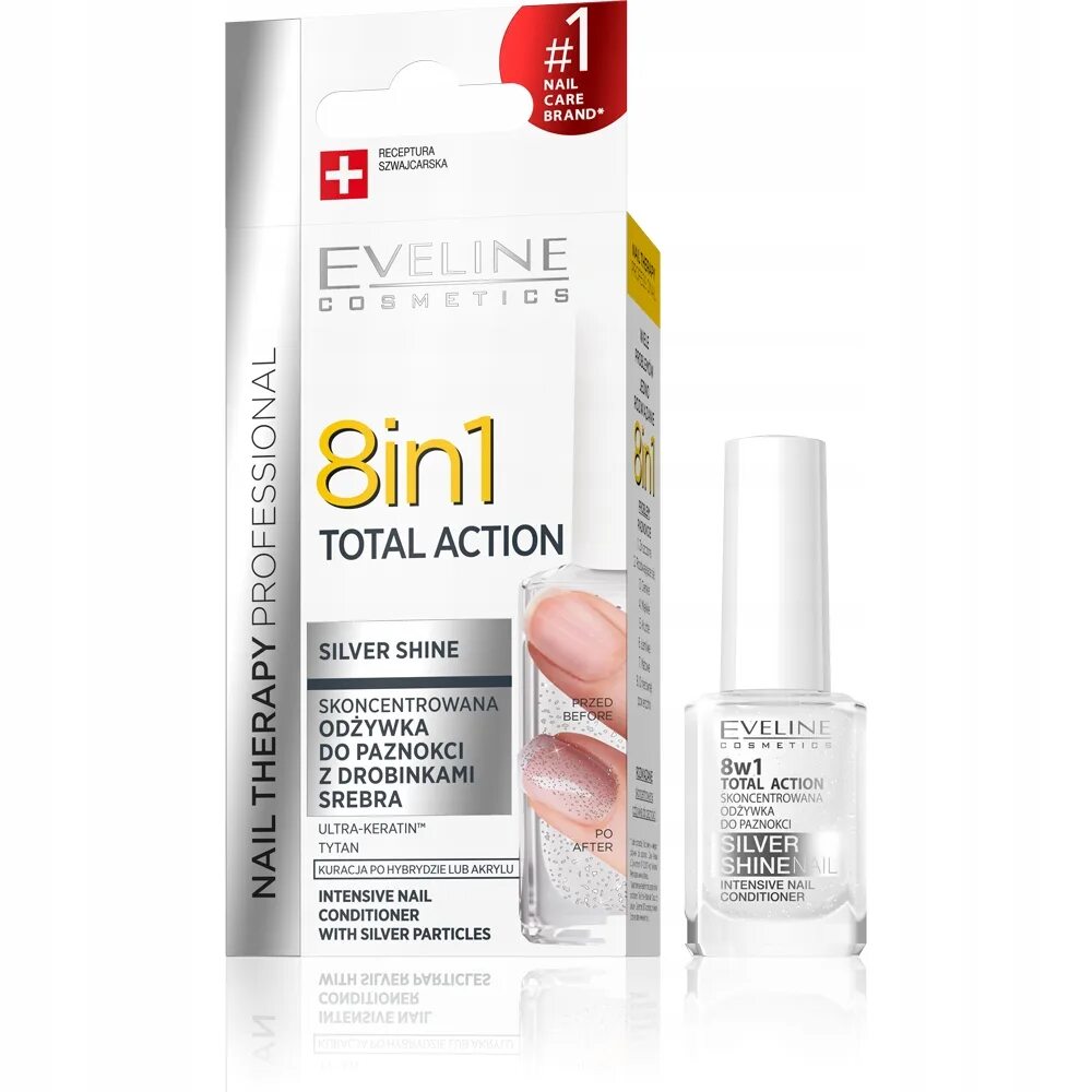 Эвелин нейл. Здоровые ногти 8в1 total Action Silver Shine Eveline. Лак Eveline Nail Therapy 8in1. Eveline Nail Therapy 8in1 ногти после. Eveline 8 в 1 Conditioner для ногтей.