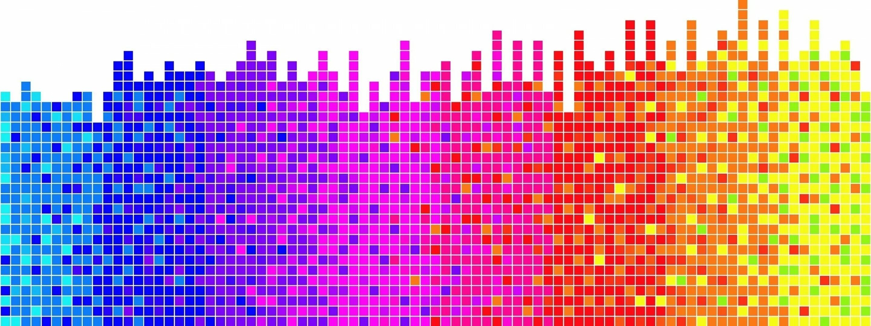 Цветные квадратики. Разноцветные пиксели. Фон пиксели. Цветные квадраты на белом фоне.