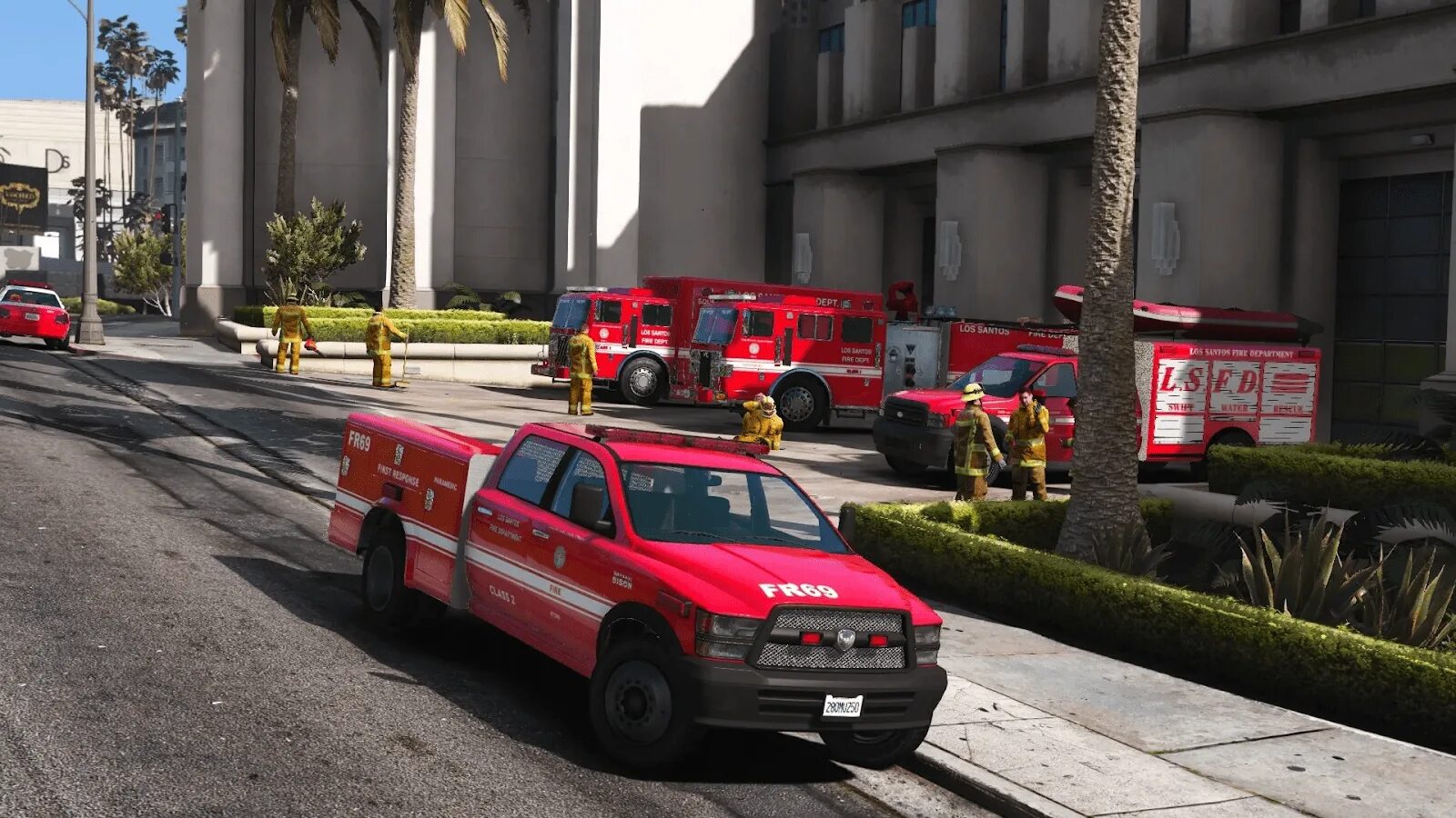 Гта 5 пожарная машина. Пожарный Департамент Лос Сантос. LSFD GTA 5. Пожарная часть Лос Сантос ГТА 5. GTA 5 Fire Department.