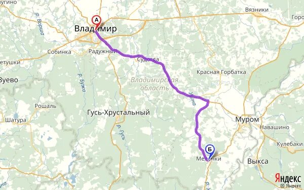 Автобус красная горбатка муром. Меленки Владимирская область на карте. Ковров Муром карта.