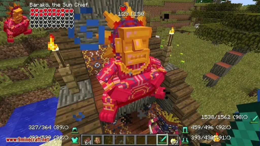 Майнкрафт Mowzie's Mobs Mod. Mowzies Mobs 1.12.2 деревня аборигенов. Mowzies Mobs 1.12.2. Mowzie Mobs 1.16.5. Mob mod 1.12 2