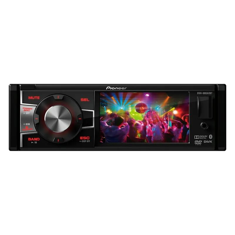 Магнитола купить в перми. DVH 880avbt. Автомагнитола Pioneer DVH-880avbt. Магнитола Pioneer 1 din. Автомагнитола Pioneer с блютуз 1 din.