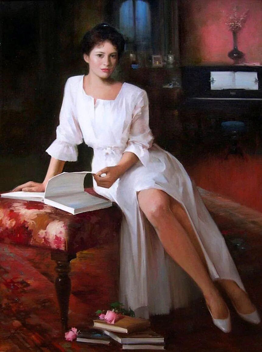 Тургеневская девушка художник ан хи. Ан хи (an he) — художник реалист. Ан хи (an he) — художник. Ан хи an he китайский художник. Тургеневская барышня портрет.