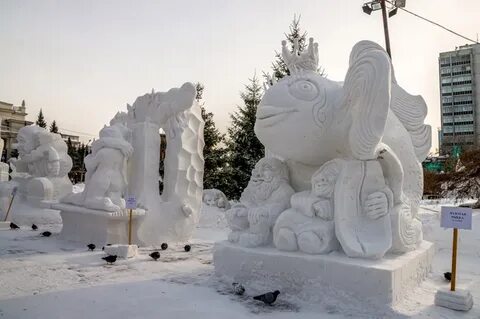 Екатеринбург снежные фигуры