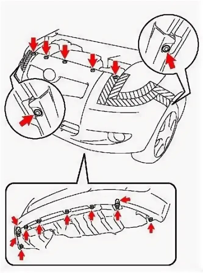 Comment enlever les pare-chocs avant et arrière Toyota Yaris (2005-2011)