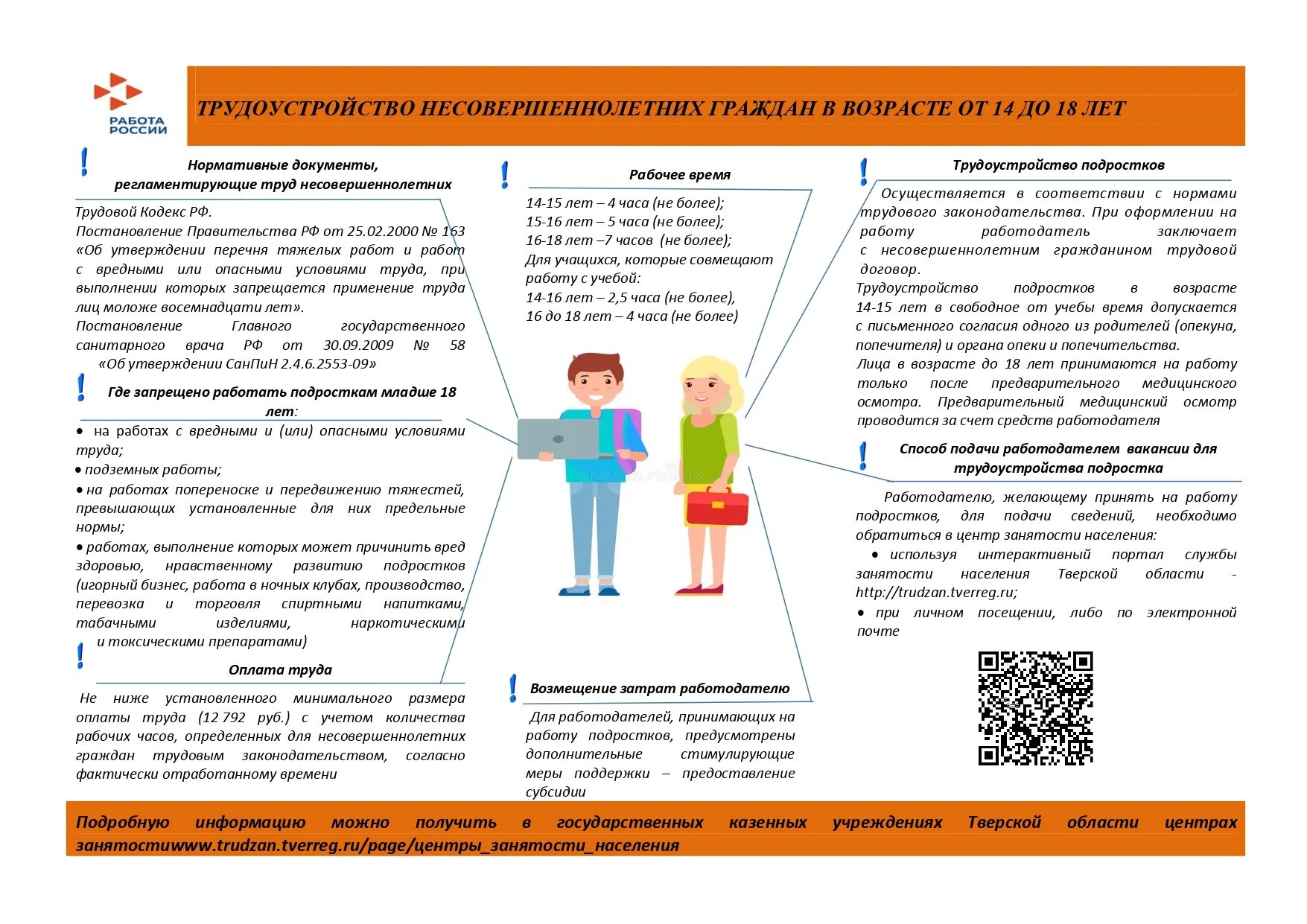 Можно работать несовершеннолетним
