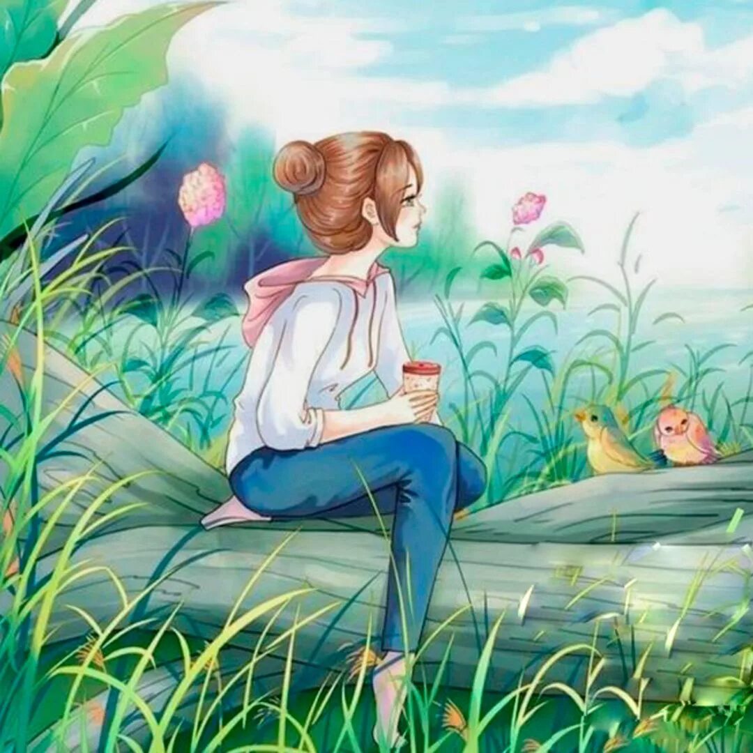 Сказочная девушка. Мечта девочки мечтательницы. Девочка и небо. Aeppol художница. Мечта девочки мечтательницы.