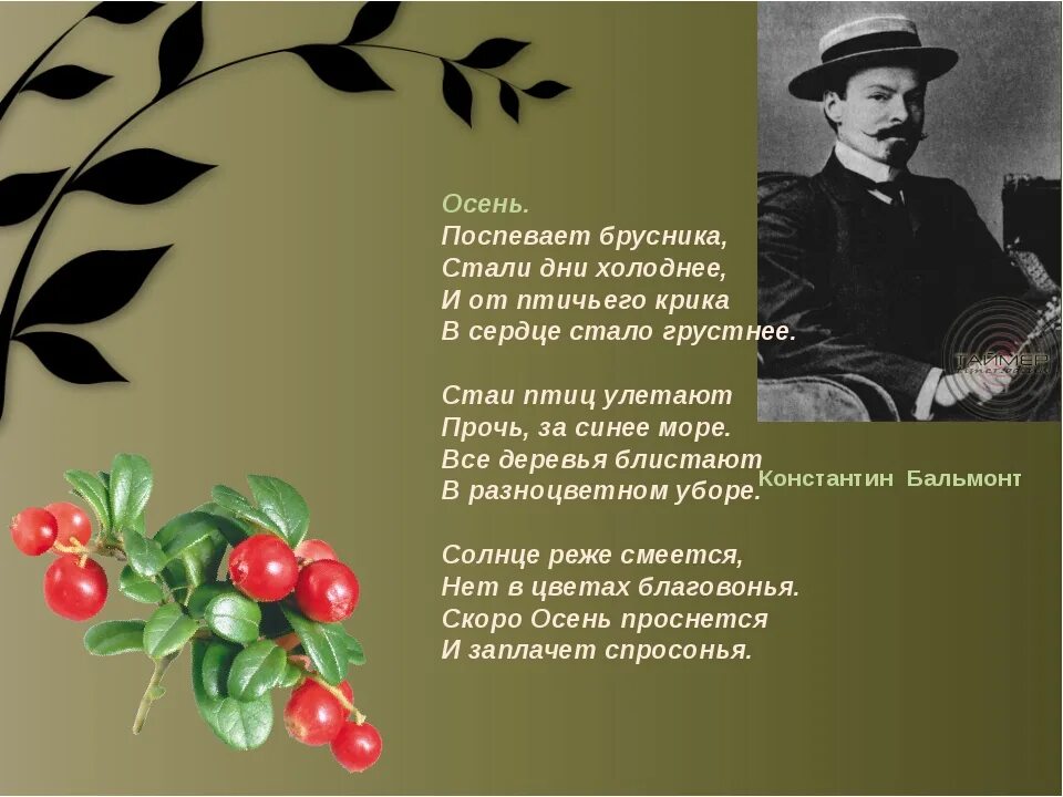 Поэт бальмонт стихи. Константин бальмонт осень поспевает брусника. Бальмонт константин дмитриевич поэт стихи. К д бальмонт стихи. "стихотворения".