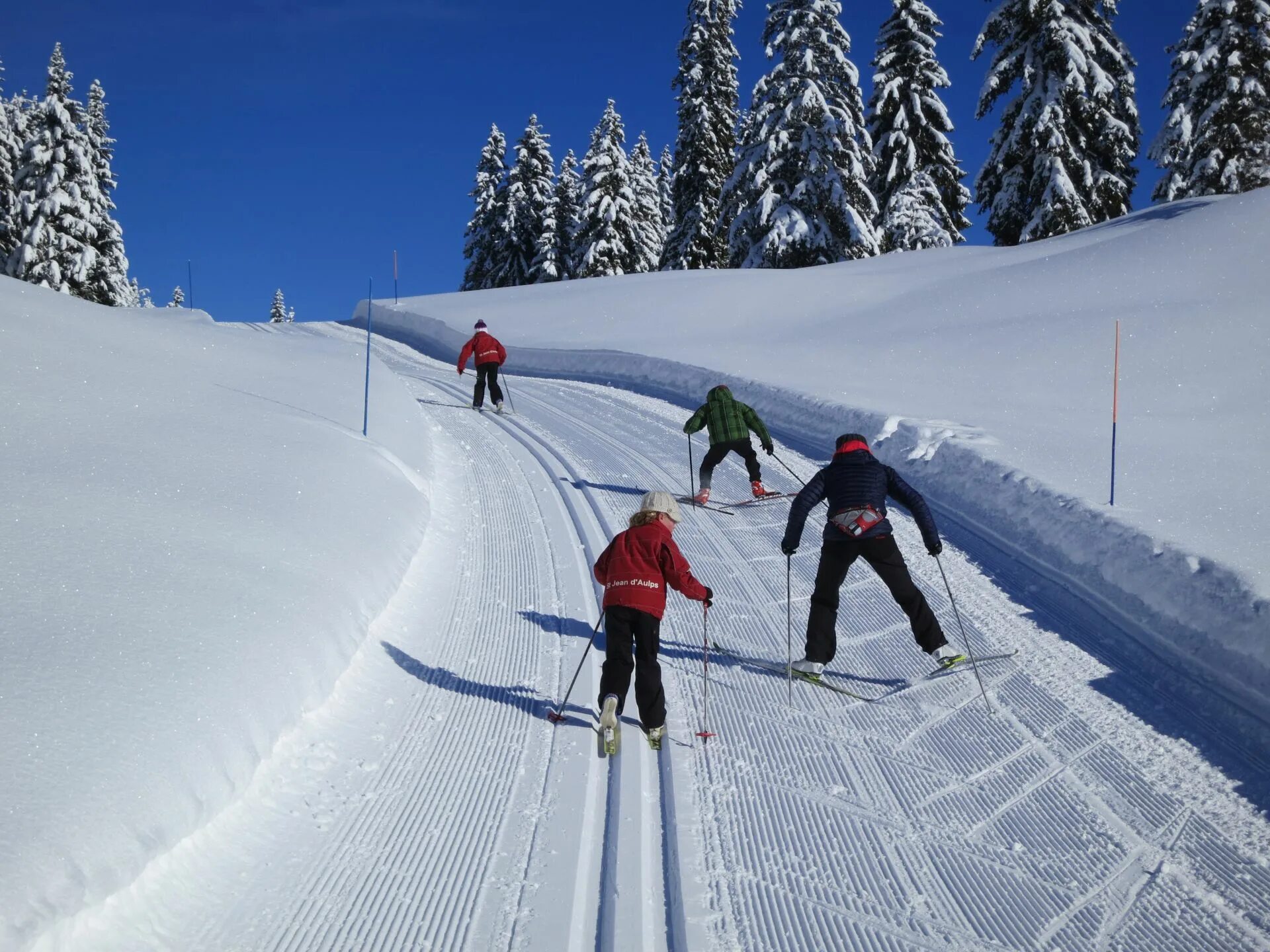 Лыжи de. Cross Country Skiing. Ski. Лыжные гонки природа горы.