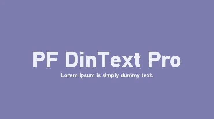 Din text шрифт