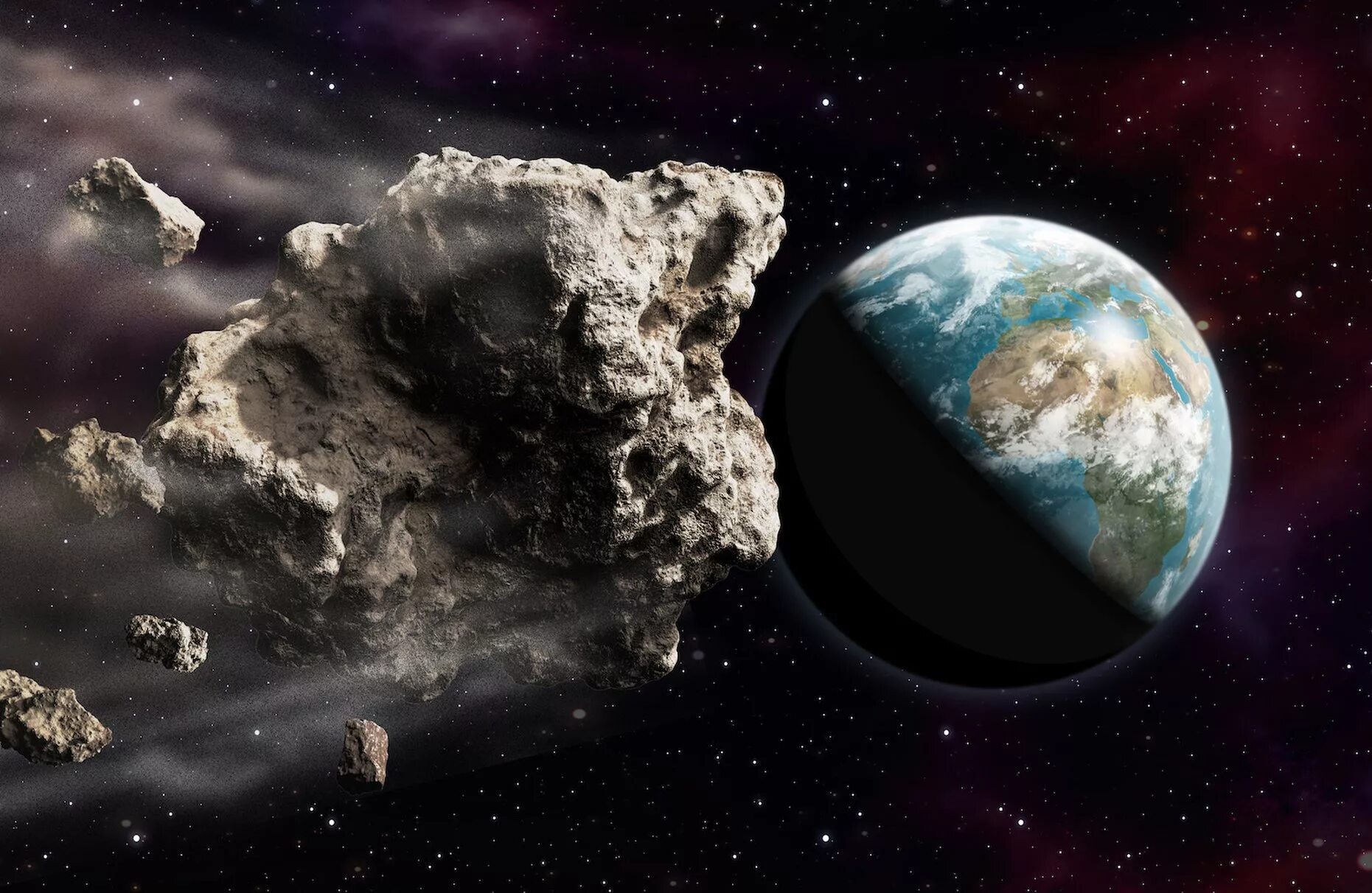 Планета врежется в землю. Астероид 441987. Астероид 2016 aj193. Объекты космоса. Метеорит и Планета.