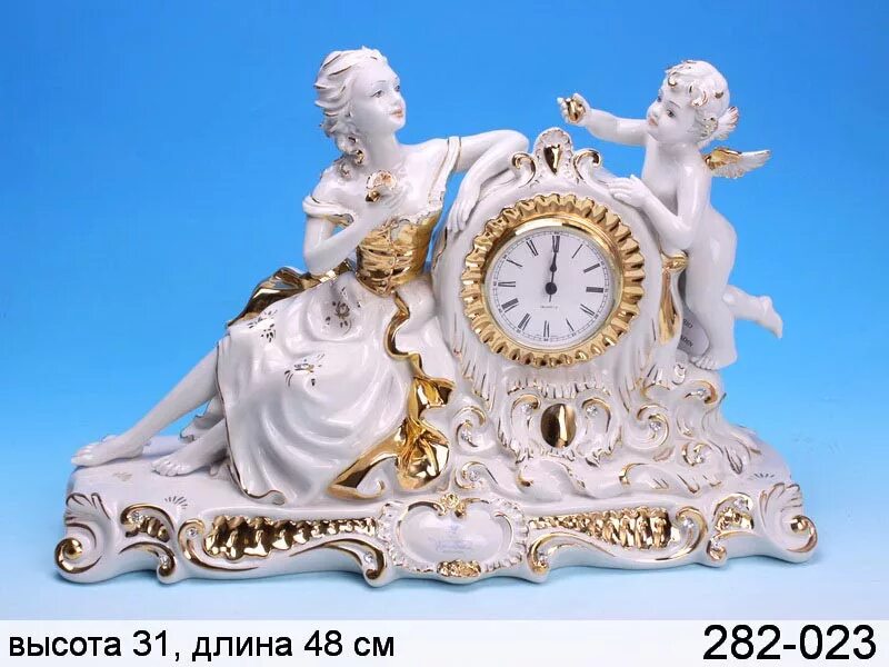 Магазин часов пушкин. Часы Vittorio Sabadin с ангелами. Часы каминные Hermle ангелы. Часы фарфоровые настольные. Часы настольные фарфор.