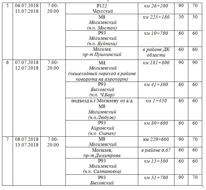 Расписание автобусов в могилеве 20