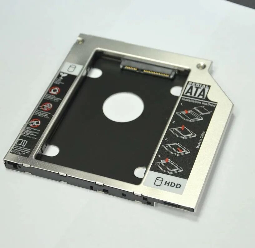 5 мм для ноутбука. Caddy hdd 2. Ссд диск для ноутбука вместо дисковода. Caddy ssd. Салазки для ssd металлические.