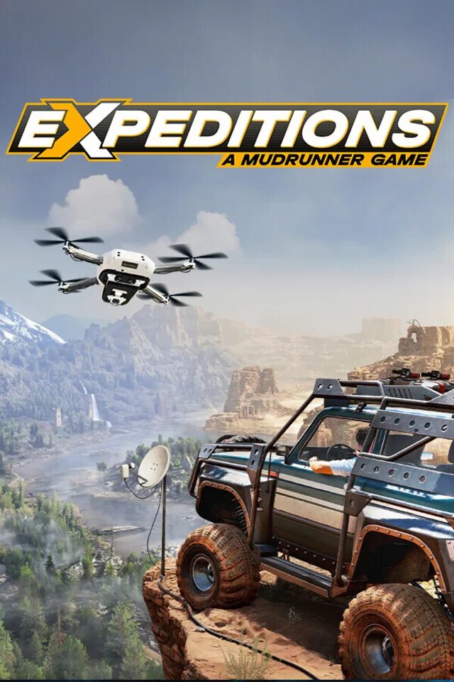 Экспедишн игра. Expeditions: a MUDRUNNER game обложка.