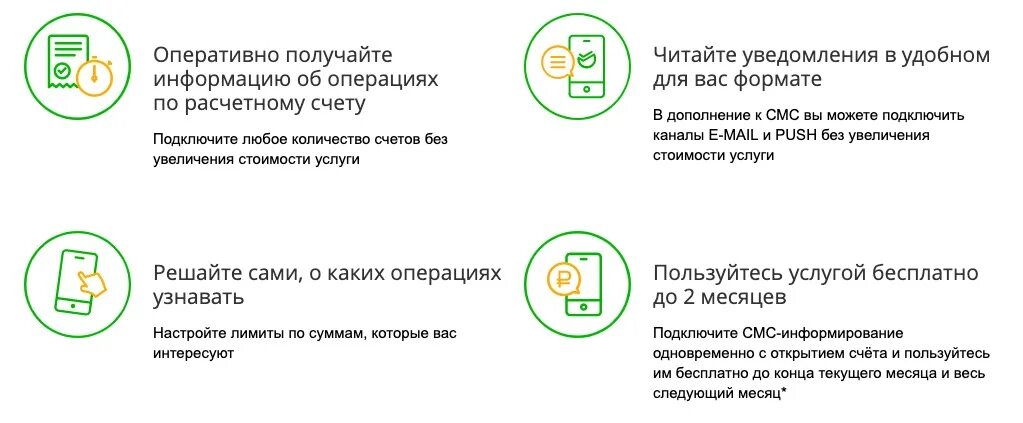 Sms уведомления подключить