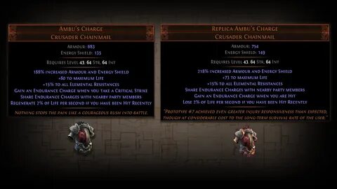 Poe unique items