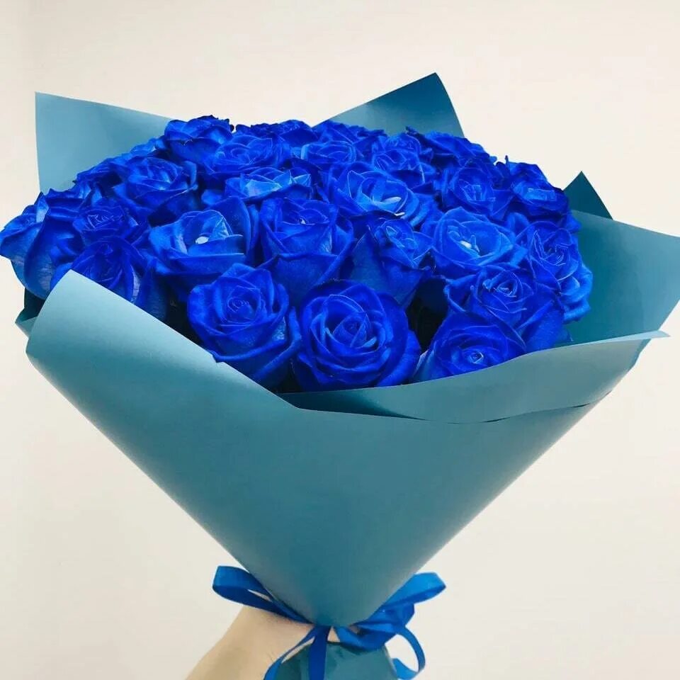 Синяя 25. 25 Синих роз. Красные розы в голубой упаковке. Голубые розы купить. Синие розы купить.