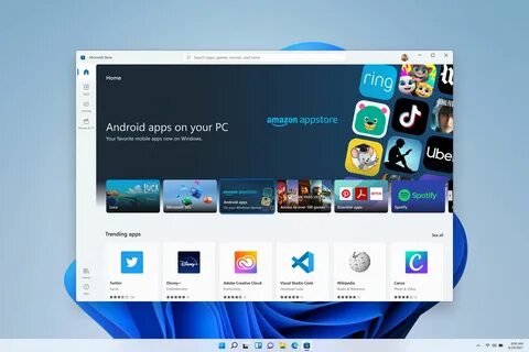 Поддержка android приложений в windows